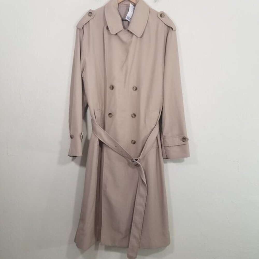 NWT H&M Long Coat with Belt Size S